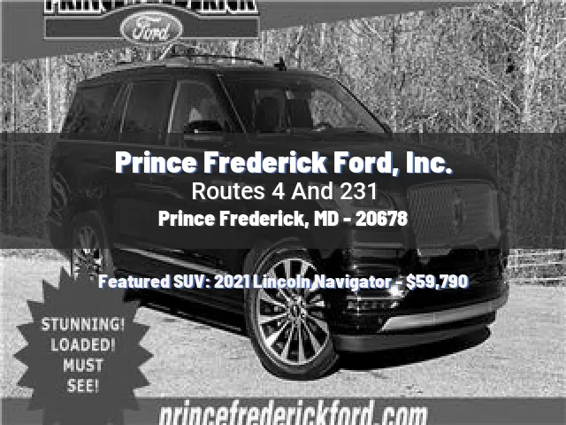 Prince Frederick Ford, Inc.