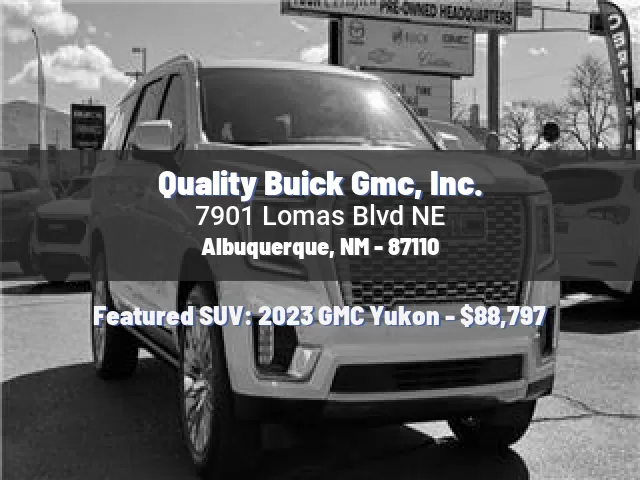 Quality Buick Gmc, Inc.