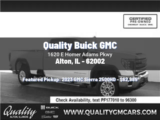 Quality Buick GMC