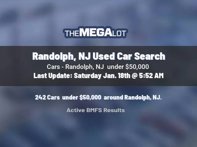 Randolph, NJ Used Car Search