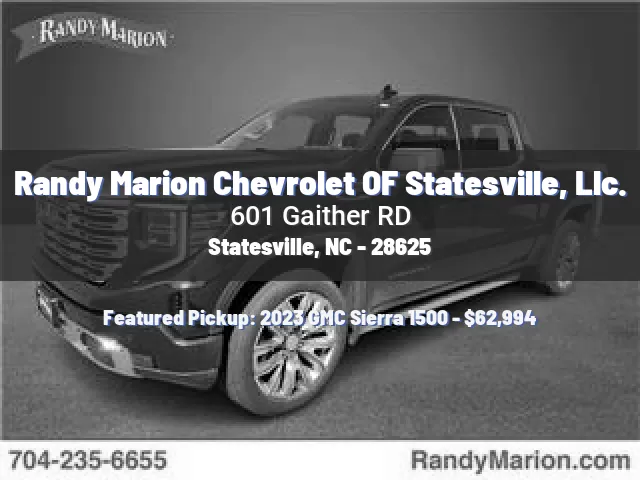 Randy Marion Chevrolet OF Statesville, Llc.