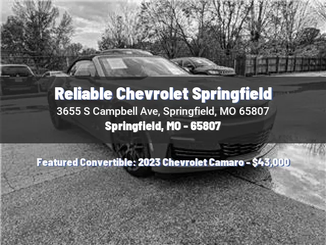 Reliable Chevrolet Springfield