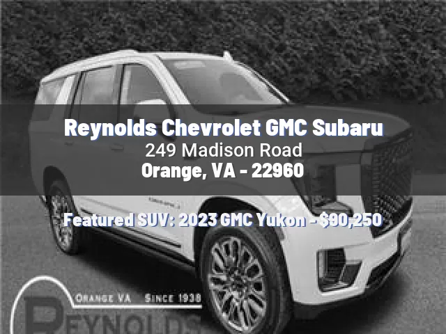 Reynolds Chevrolet GMC Subaru