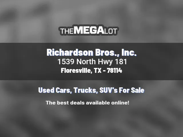 Richardson Bros., Inc.