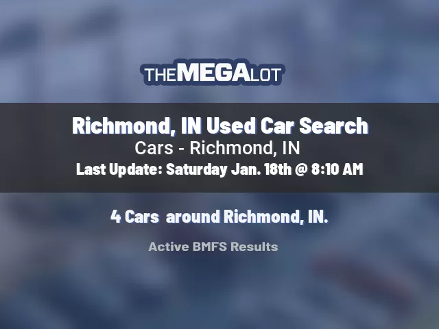 Richmond, IN Used Car Search