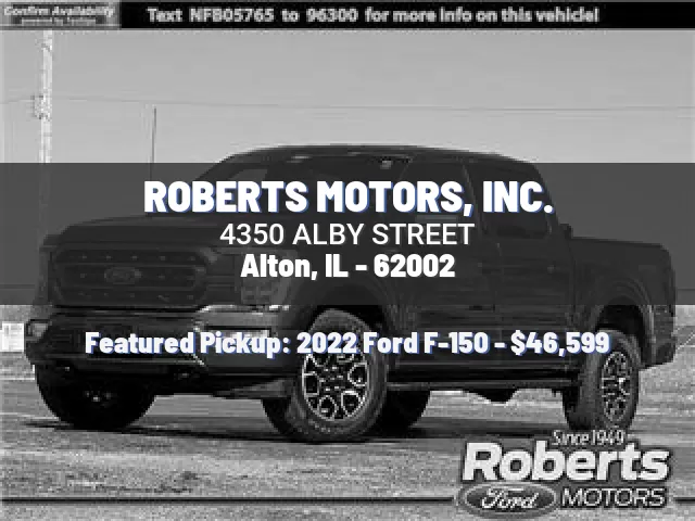 ROBERTS MOTORS, INC.