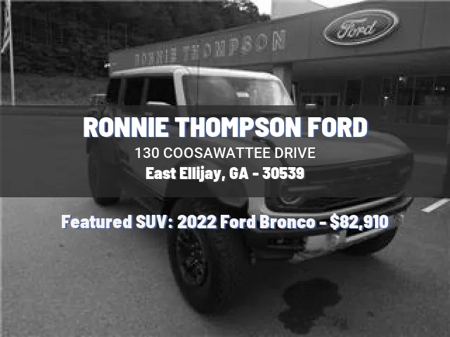 RONNIE THOMPSON FORD