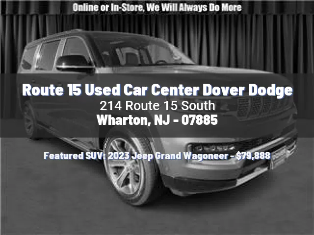 Route 15 Used Car Center Dover Dodge