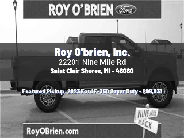 Roy O'brien, Inc.