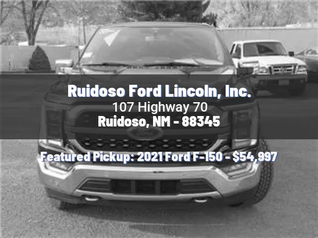 Ruidoso Ford Lincoln, Inc.