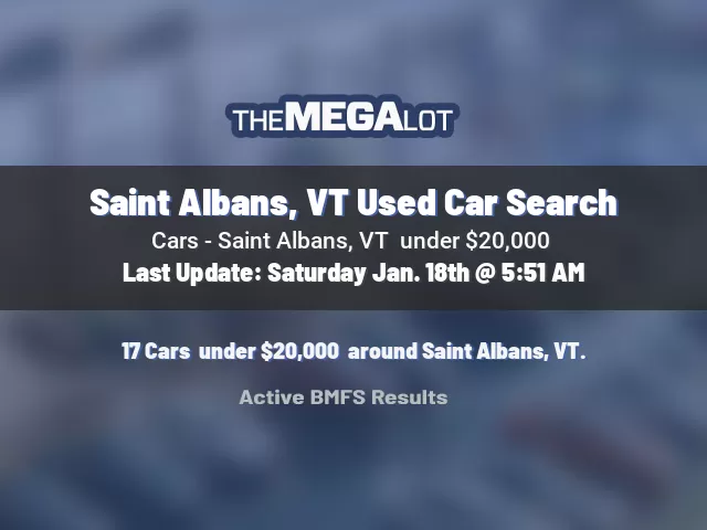 Saint Albans, VT Used Car Search