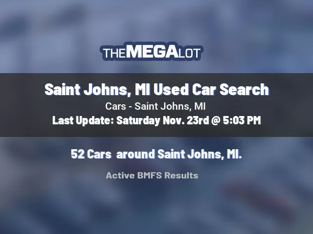 Saint Johns, MI Used Car Search