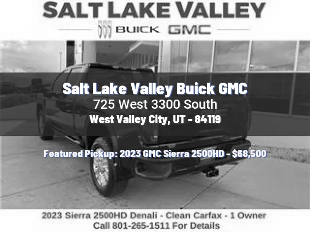 Salt Lake Valley Buick GMC