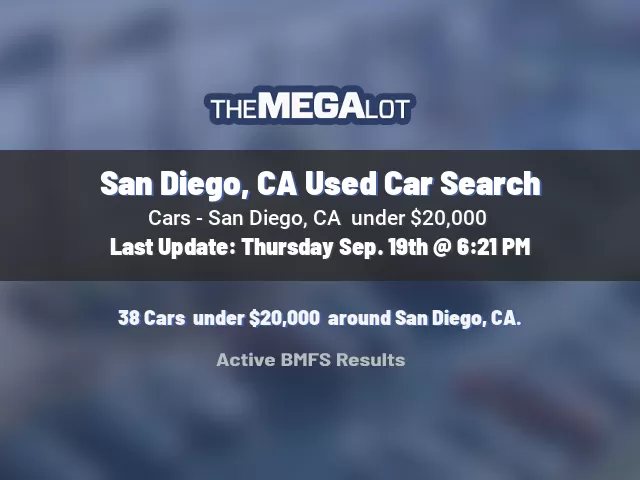 San Diego, CA Used Car Search