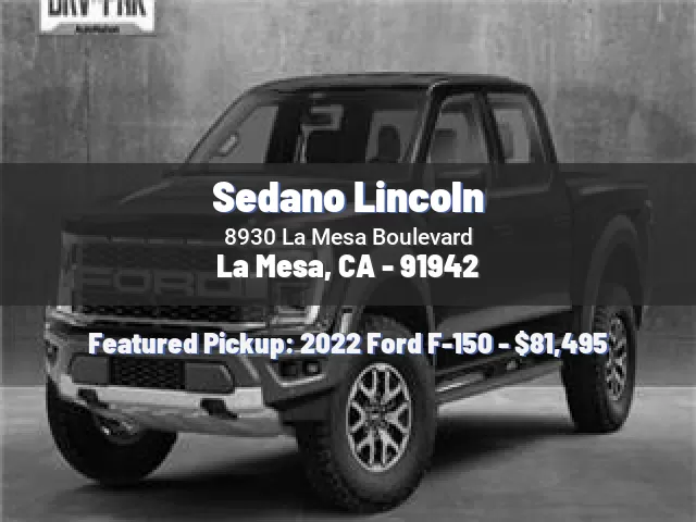 Sedano Lincoln