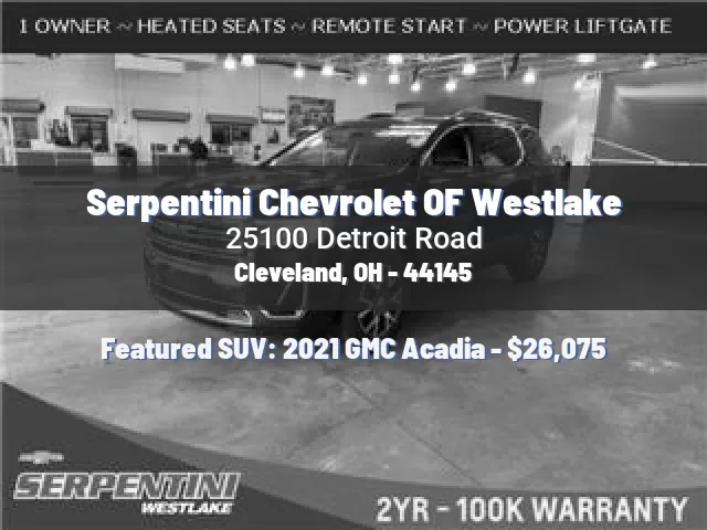 Serpentini Chevrolet OF Westlake