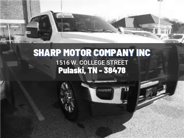 SHARP MOTOR COMPANY INC