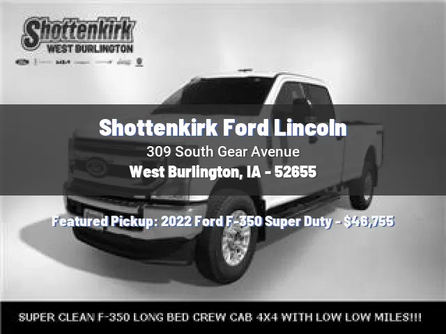 Shottenkirk Ford Lincoln