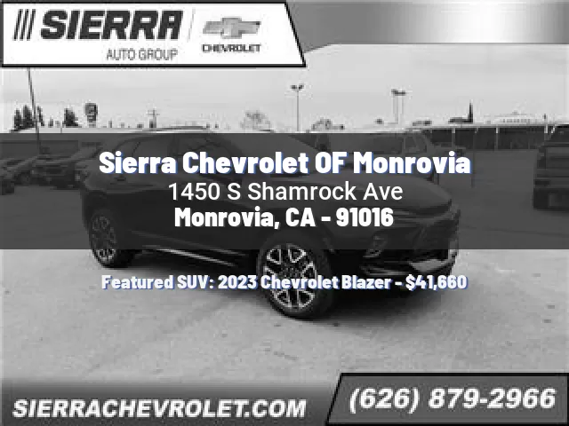 Sierra Chevrolet OF Monrovia