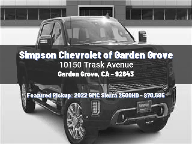 Simpson Chevrolet of Garden Grove