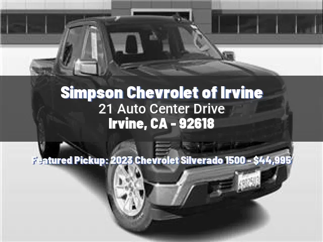 Simpson Chevrolet of Irvine