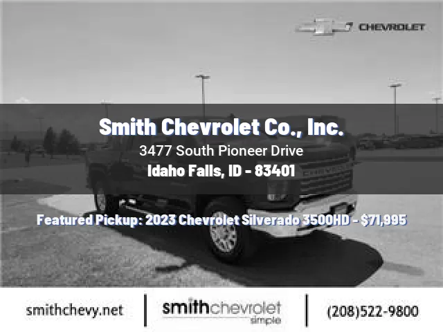 Smith Chevrolet Co., Inc.