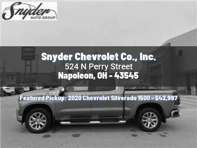 Snyder Chevrolet Co., Inc.