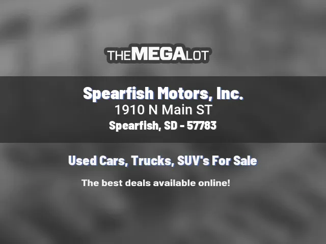 Spearfish Motors, Inc.