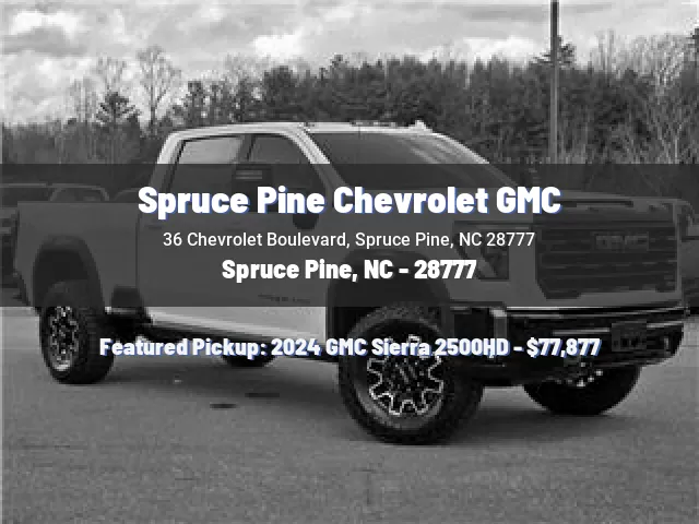 Spruce Pine Chevrolet GMC