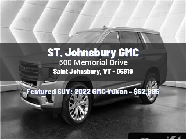 ST. Johnsbury GMC