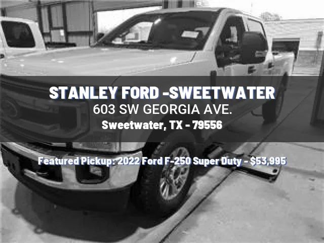 STANLEY FORD -SWEETWATER