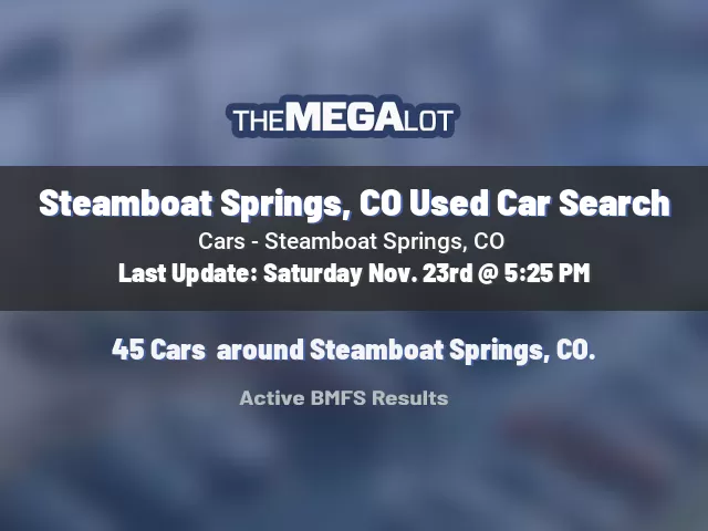 Steamboat Springs, CO Used Car Search