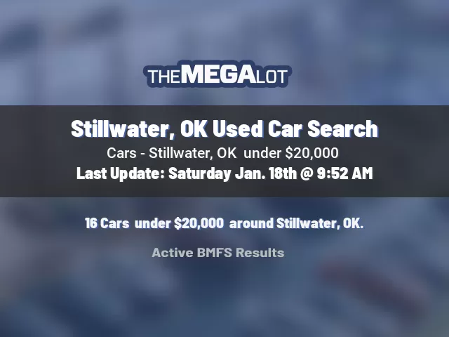 Stillwater, OK Used Car Search