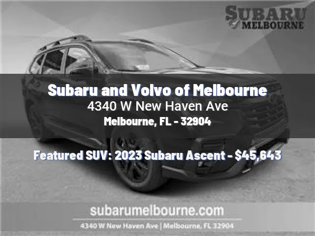 Subaru and Volvo of Melbourne