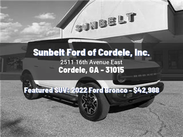 Sunbelt Ford of Cordele, Inc.