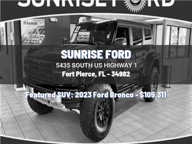 SUNRISE FORD