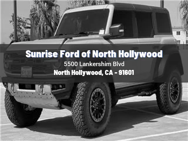 Sunrise Ford of North Hollywood