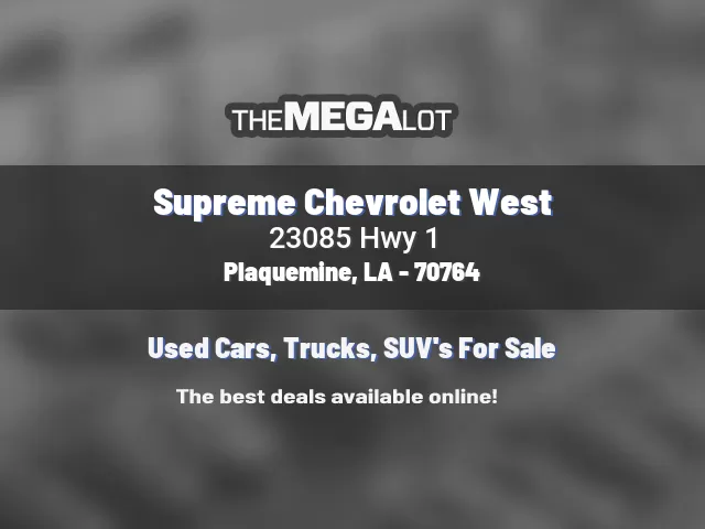 Supreme Chevrolet West