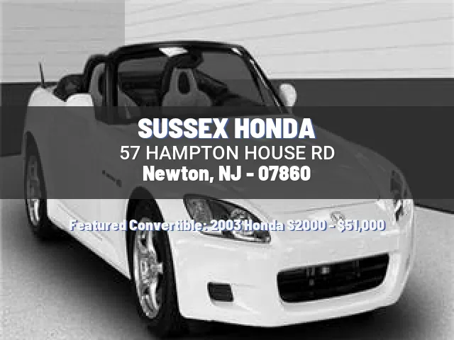 SUSSEX HONDA