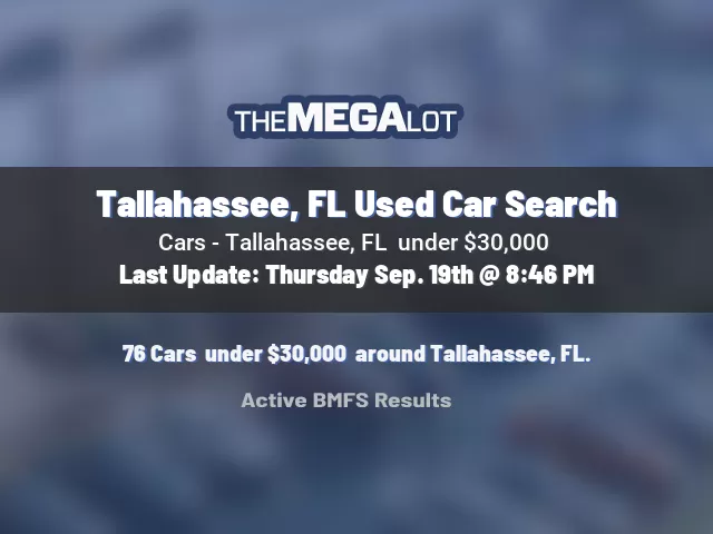 Tallahassee, FL Used Car Search