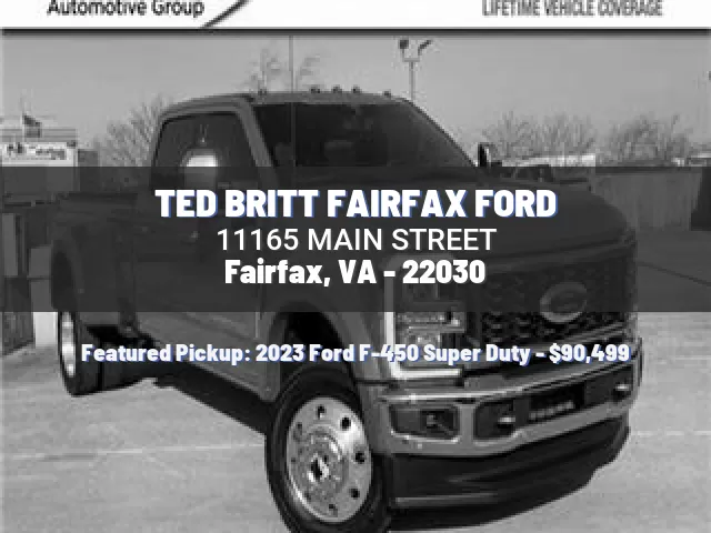 TED BRITT FAIRFAX FORD