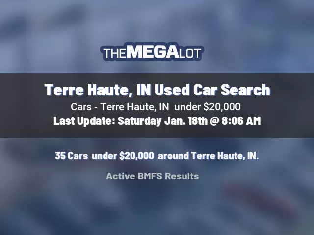 Terre Haute, IN Used Car Search