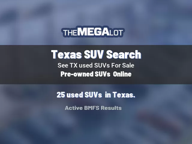 Texas SUV Search