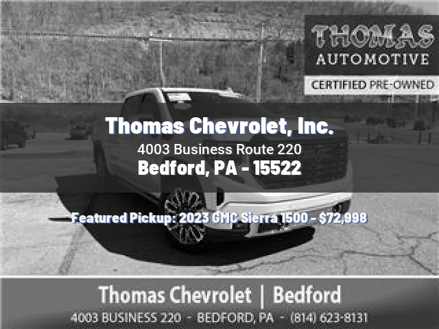 Thomas Chevrolet, Inc.