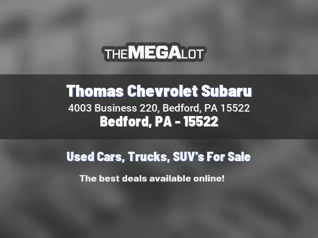 Thomas Chevrolet Subaru