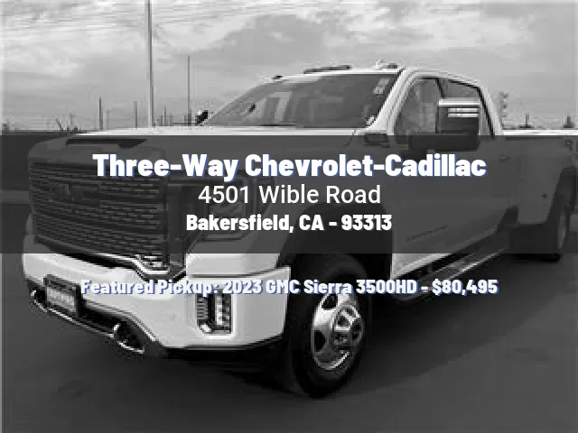 Three-Way Chevrolet-Cadillac