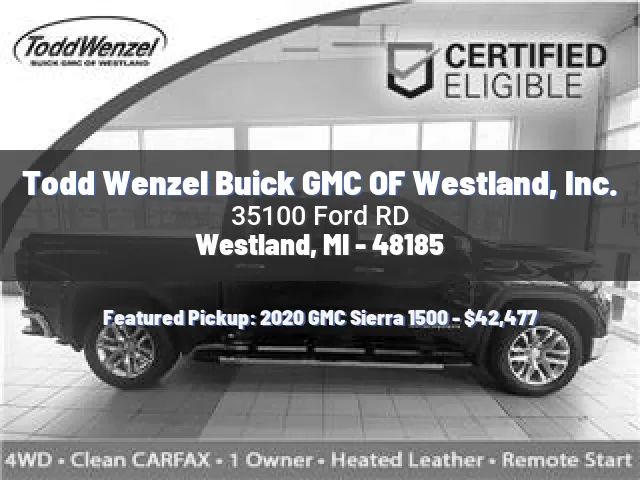 Todd Wenzel Buick GMC OF Westland, Inc.