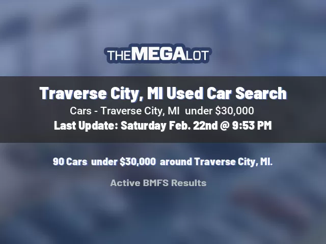 Traverse City, MI Used Car Search