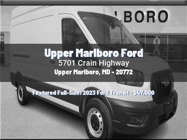 Upper Marlboro Ford