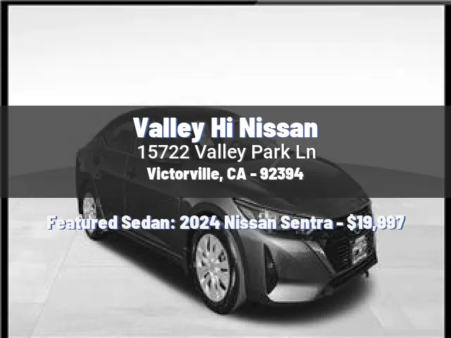 Valley Hi Nissan